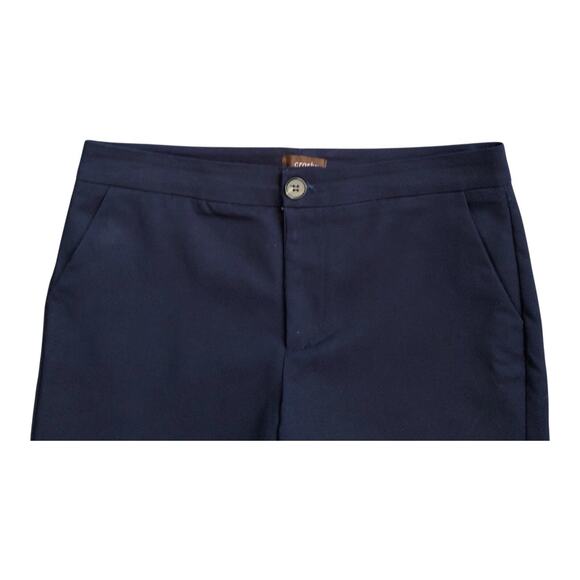 CROSBY Womens Size 8 Navy Blue Cotton Blend Flat Front Bermuda Shorts - Picture 3 of 6